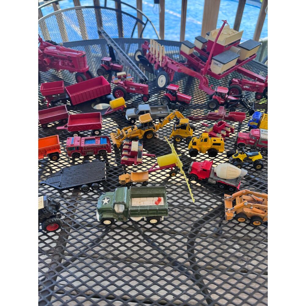Farmall, Case, International, Ford, vintage hot wheels lot, and more lot